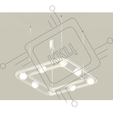 Светильник Ambrella light XB9177150/8 SWH/FR белый песок/белый матовый GX53 (C9177, N8412)