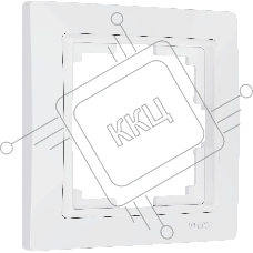 Рамка на 1 пост (белый, basic) W0012001