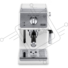 Кофемашина DeLonghi ECP 33.21.W, полуавтомат, капучино, 1100Вт, 15 бар, автооткл, белый