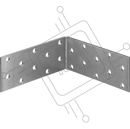 Уголок крепежный равносторонний УКР-2.0, 40х100х100 х 2мм, ЗУБР