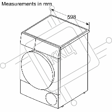 Сушильная машина Bosch WQG1420AME белый, 9 кг, сушка - конденсационная, программ - 15, 59.8 x 84.2 x 64.8 см