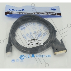 Кабель HDMI/DVI-D 3м SIEMAX 19M - DVI Dual Link, черный