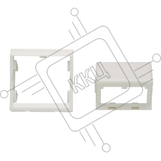 Панель Panduit CFPFS2AW центр. накл. на 2 модуля наклонная,+ рамка 45x45