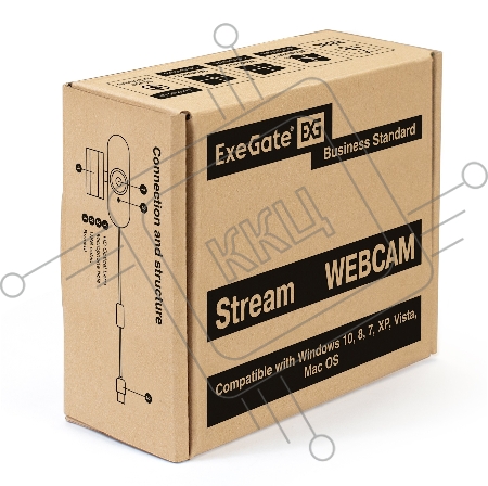 Веб-камера ExeGate EX287380RUS Stream C940 2K T-Tripod (матрица 1/3