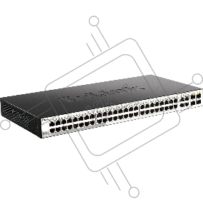 Настраиваемый коммутатор D-Link DGS-1210-52/F3A WebSmart с 48 портами 10/100/1000Base-T и 4 комбо-портами 100/1000Base-T/SFP