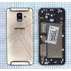 Задняя крышка для Samsung Galaxy A6 (2018) SM-A600F  золотая