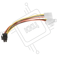 Кабель питания Cablexpert CC-PSU-63-15CM, Molex/PCIe 6pin, 15 см, пакет