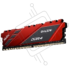 Оперативная память NETAC Shadow, DDR4, 8GB (1x8GB), 3600MHz, CL18, с радиаторами, красный