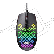 Мышь проводная Acer OMW134 черный, 3200 dpi, USB, кнопки - 6