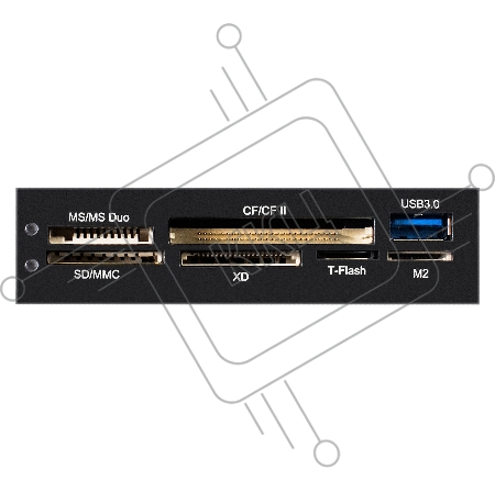 Картридер Exegate EX293028RUS USB3.0 <CR-611U3> (внутренний, 3.5