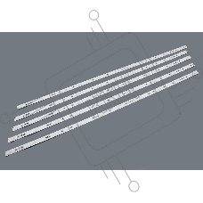 Подсветка LED GJ-2K15-430-D510-17.8MM-V4 (комплект 5шт)