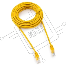 Патч-корд UTP Cablexpert PP12-7.5M/Y кат.5e, 7.5м, литой, многожильный (жёлтый)