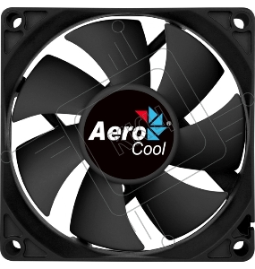 Вентилятор Aerocool Force 8 Black, 80x80x25мм, 1500 об./мин., разъем MOLEX + 3-PIN, 28.3 dBA
