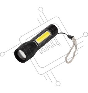 Фонарь универсальный рабочий/походный, головной свет 1.5 Вт, боковой 2 Вт, встроенный аккумулятор, алюминиевый, USB кабель в комплекте