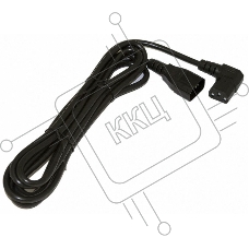 Кабель питания IEC 320 C19 - IEC 320 C20 (3x1.5), 16A, прямая вилка, 1м, черный Hyperline PWC-IEC19-IEC20-1.0-BK