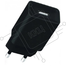 Сетевое зарядное устройство GoPower GP1U 1USB 2.4A 12W черный (1/120/480)