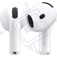 Гарнитура вкладыши Apple AirPods 4 ANC A3055,A3056,A3059 белый беспроводные bluetooth в ушной раковине (MXP93ZM/A)