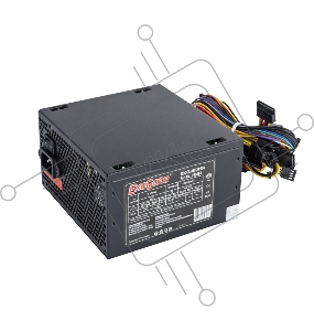 Блок питания 650W ExeGate XP650, ATX, PC, black, 12cm fan, 24p+4p, 6/8p PCI-E, 3*SATA, 2*IDE, FDD + кабель 220V в комплекте