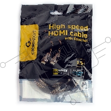 Кабель HDMI Cablexpert CCP-HDMI8К-1.5M, 19M/19M, v2.1, 8К, медь, позол.разъемы, экран, оплетка, 1.5м, черный, пакет