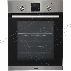 Встраиваемая электрическая духовка Korting OKB 7931 CMX / 59.6 х 45 x 55 см, 9 режимов нагрева, сенсорное электронное управление TouchControl, LED дисплей Cold White белого цвета, утапливаемые переключатели, телескопические направляющие на 1-м уровне, нер