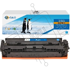 Картридж G&G, аналог HP CF401X/201X синий 2.3k с чипом