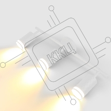 Спот на основании GWL-3GU10-M-IP20 Тройной Белый С боковым рассеивателем Кирпич