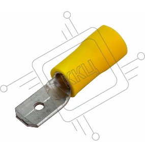 Клемма плоская изолированная штекер 6.3 мм 4-6 мм² (РПи-п 6.0-(6.3)) желтая REXANT