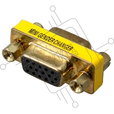 Переходник Rexant (17-6817) ПЕРЕХОДНИК гн.VGA - гн.VGA  GOLD