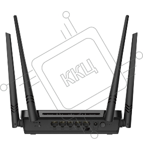 Роутер D-Link DIR-822/RU/E1A, Wireless AC1200 Dual-Band Router with 1 10/100Base-TX WAN port and 4 10/100Base-TX LAN ports.802.11b/g/n compatible, 802.11AC up to 866Mbps,1 10/100Base-TX WAN port, 4 10/100B