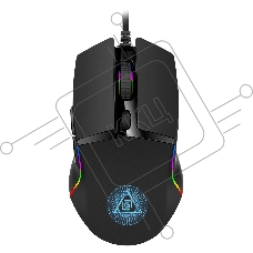Мышь проводная Oklick 717G PROPHECY черный, 6400 dpi, USB, кнопки - 6