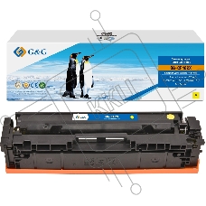 Картридж G&G, аналог HP CF402X/201X желтый 2.3k с чипом