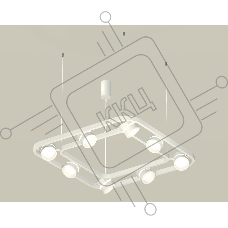 Светильник Ambrella light XB9177152/8 SWH/FR белый песок/белый матовый GX53 (C9177, N8444)