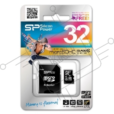 Флеш карта microSD 32Gb Class10 Silicon Power SP032GBSTH010V10 