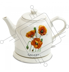 Чайник электрический GALAXY LINE GL 0506, белый, керамика