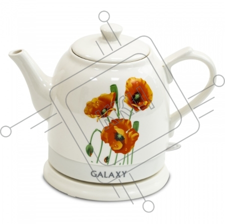 Чайник электрический GALAXY LINE GL 0506, белый, керамика