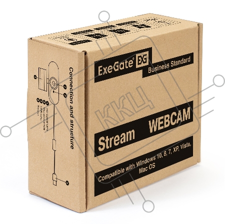 Веб-камера ExeGate EX287383RUS Stream HD 4000 4K UHD T-Tripod (матрица 1/3