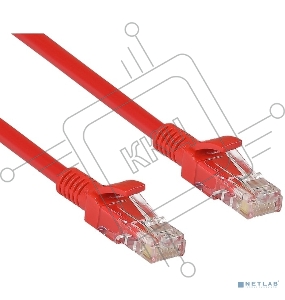 Патч-корд UTP кат. 5e,  3м Exegate красный