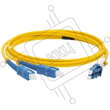 Патч-корд LANMASTER LAN-2LC-2SC/SU-2.0 2x9/125 OS1/OS2 LC дуплекс-SC дуплекс 2м