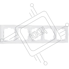Рамка на 5 постов (белый, basic) W0052001