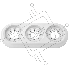 Рамка Bylectrica Рамка 3-местн. серия РЕТРО, белый (ЮЛИГ.735212.472)