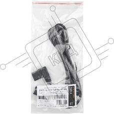 Кабель питания Hyperline PWC-IEC13A-IEC14-1.8-BK  монитор-компьютер IEC 320 C13 (угловая) - IEC 320 C14 (3x0.75), 10A, прямая вилка, 1.8м, цвет черный