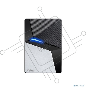 Внешний накопитель SSD External Netac 960Gb Z7S <NT01Z7S-960G-32BK> (USB3.2, up to 550/480MBs, 89х60х11.5mm, Aluminium+Steel+Plastic)