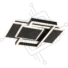 Потолочный светодиодный светильник Ambrella light FA1022/3 BK черный 50W 3000K-6400K 380*345*75 (ПДУ ИК)