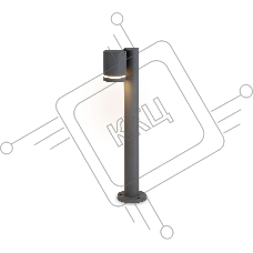 Светильник Ambrella light ST3342 GR серый IP54 GX53 max 15W 100*85*600
