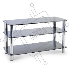 Подставка MD 507 PLAZMA черн/дымч((в/ш/г): 635/1050/400, для TV: до 42'', полок: 3, м/у полками(снизу вверх) : 100-300-200 мм, стекло: верхнее 10 мм, остальные по 8 мм, МAX нагрузка: 65 кг.)