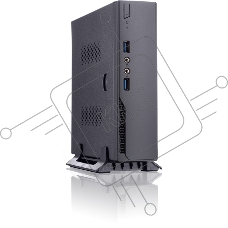 Компьютерный корпус с внешним блоком питания 120Вт. Сase Foxline mITX 120W ext., DC-converter, 2xUSB3.0, 1x40mmFan, Black, VESA, powercord