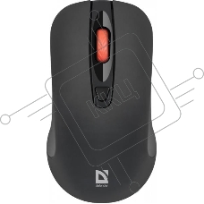 Мышь беспроводная Defender Nexus MS-195 черный, 1600 dpi, радиоканал, USB, кнопки - 4