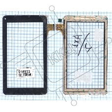 Сенсорное стекло (тачскрин) DX0067-070A FPC черное
