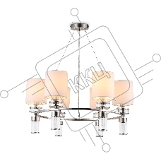 Люстра Ambrella light LH71291/6 SN/WH никель/белый E14/6 max 40W D680*730