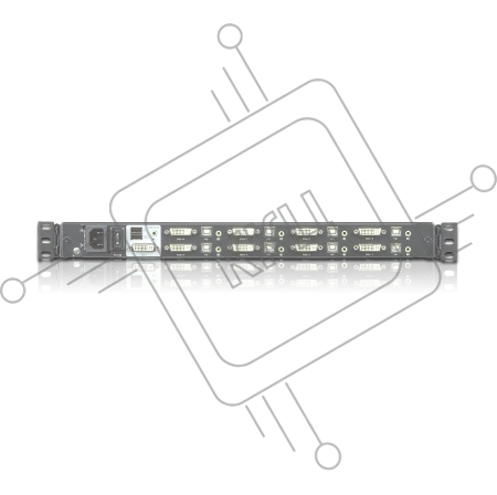 ATEN Single Rail 8-Port DVI FHD LCD KVM Switch
